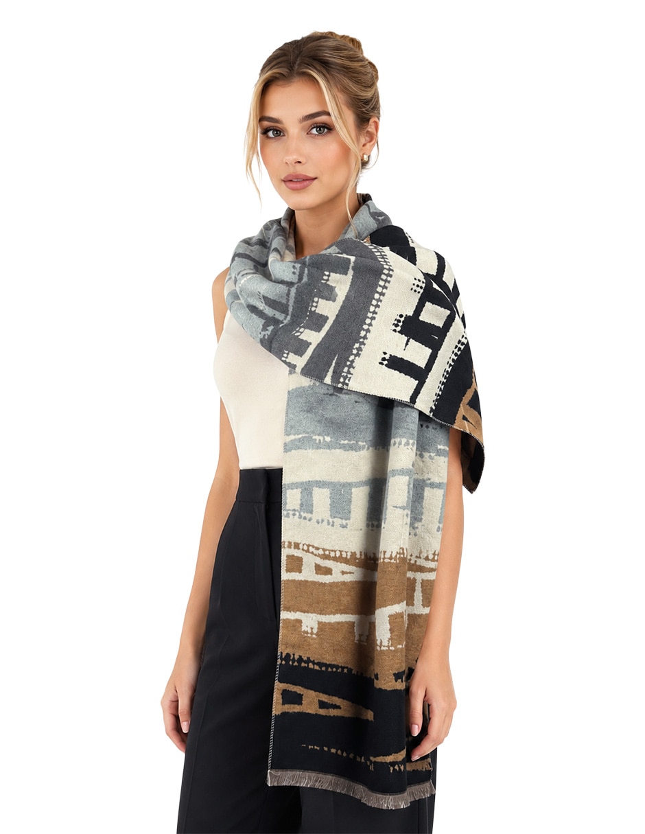 Chal estampado grecas 7