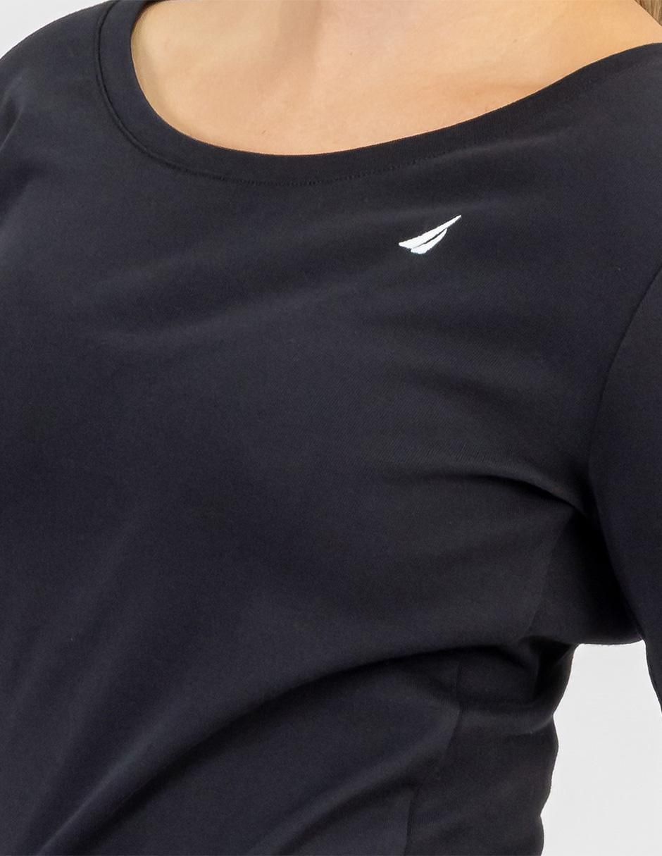 Playera manga larga cuello redondo mujer 2