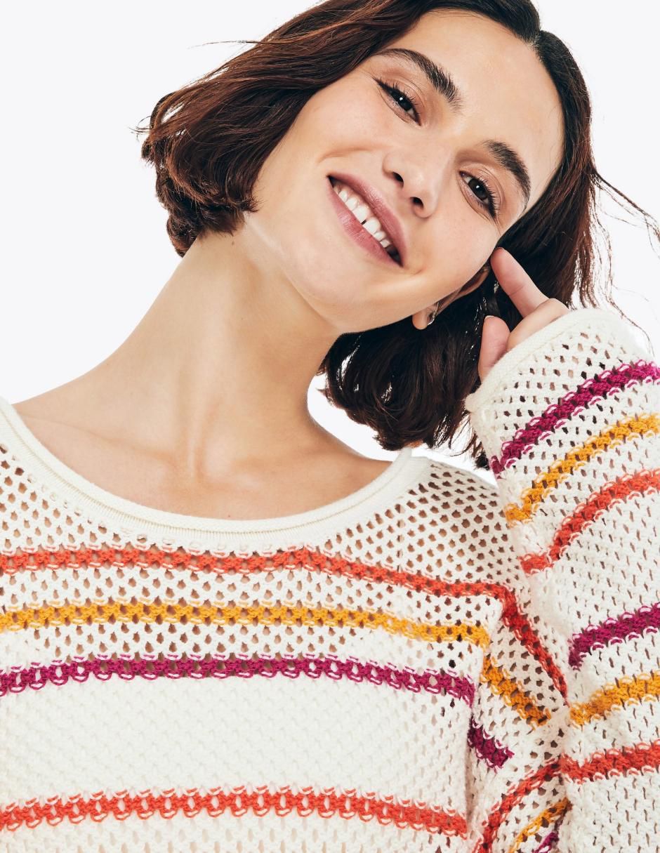 Suéter cuello redondo para mujer 4