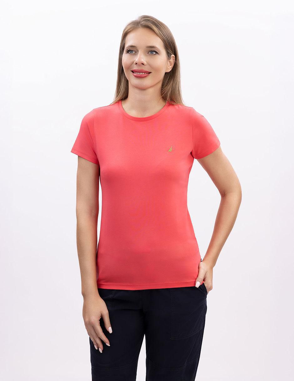 Playera manga corta Kiba cuello redondo mujer