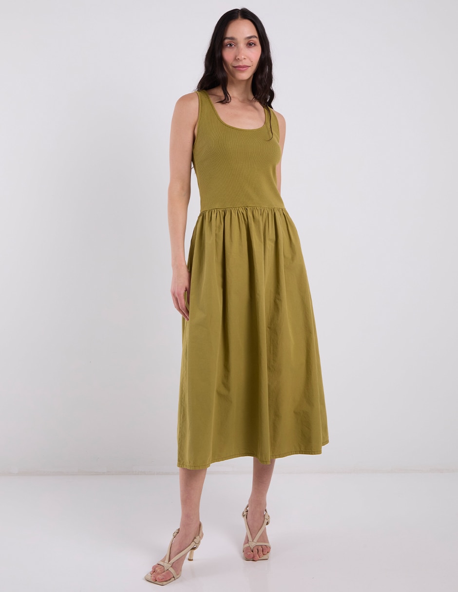 Vestido midi casual para mujer Vestido midi casual para mujer