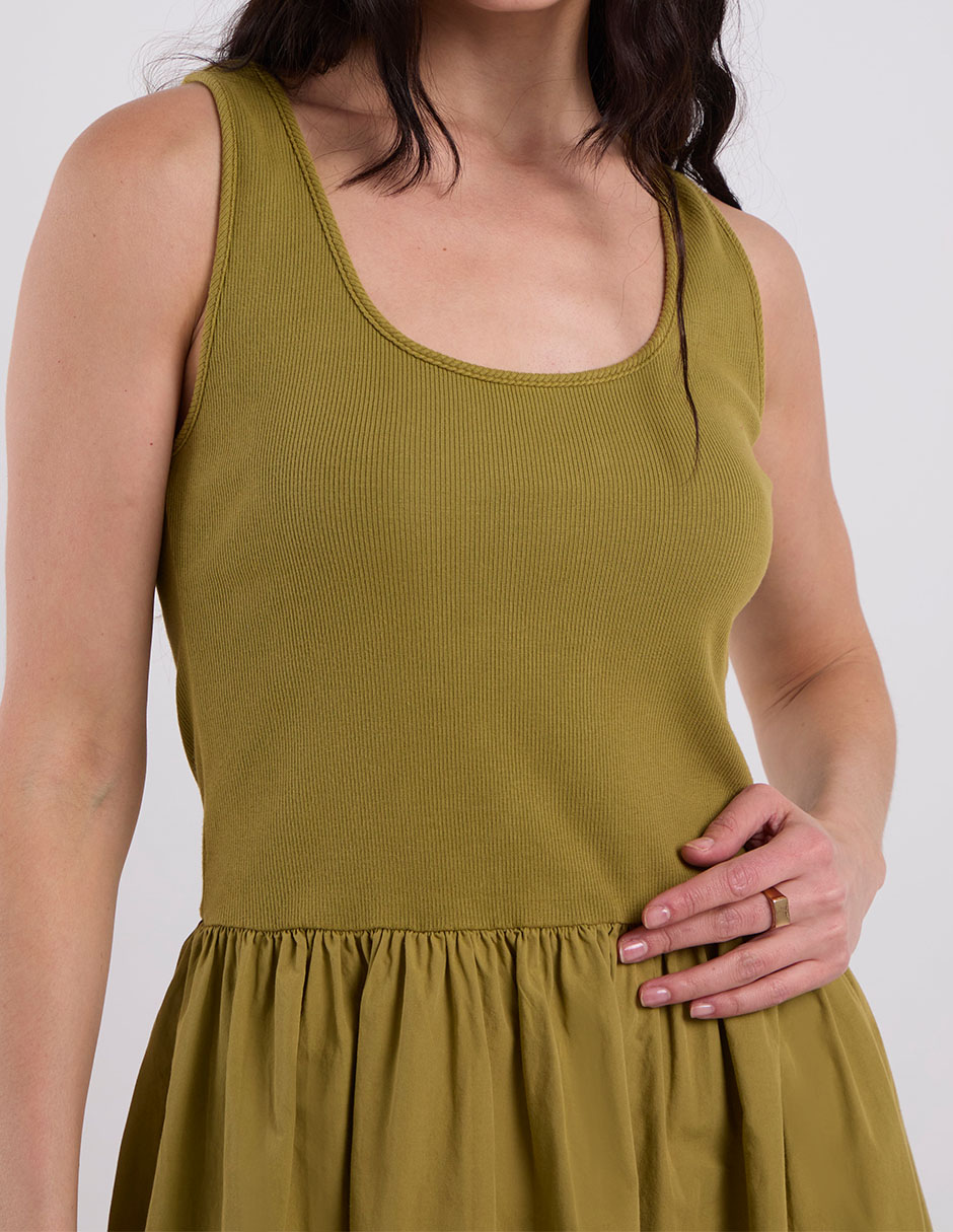 Vestido midi casual para mujer