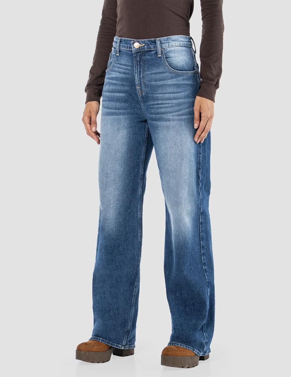 Jeans wide leg wide leg vintage para mujer 5