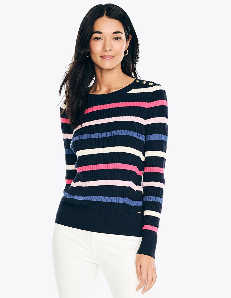 Suéter cuello redondo para mujer