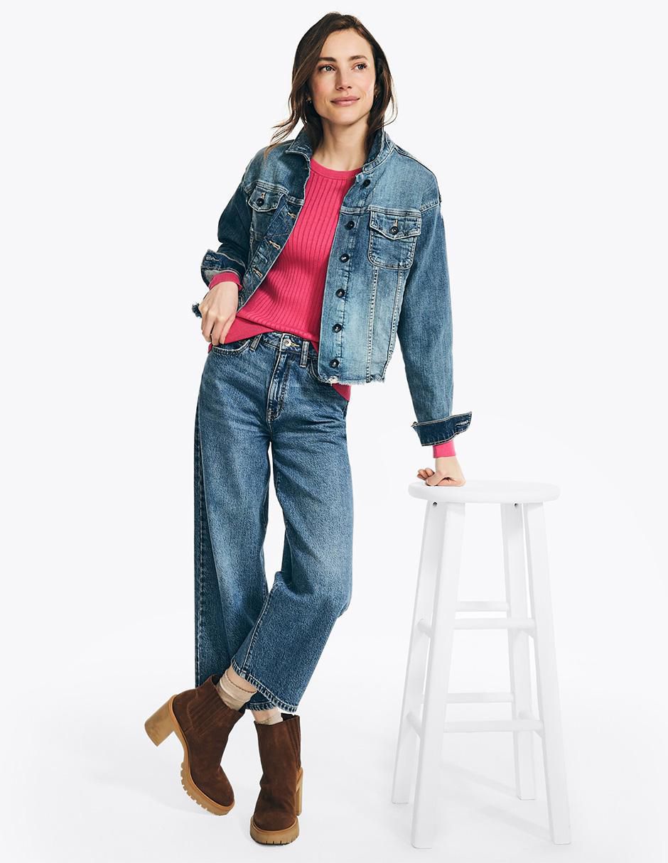 Suéter cuello redondo para mujer