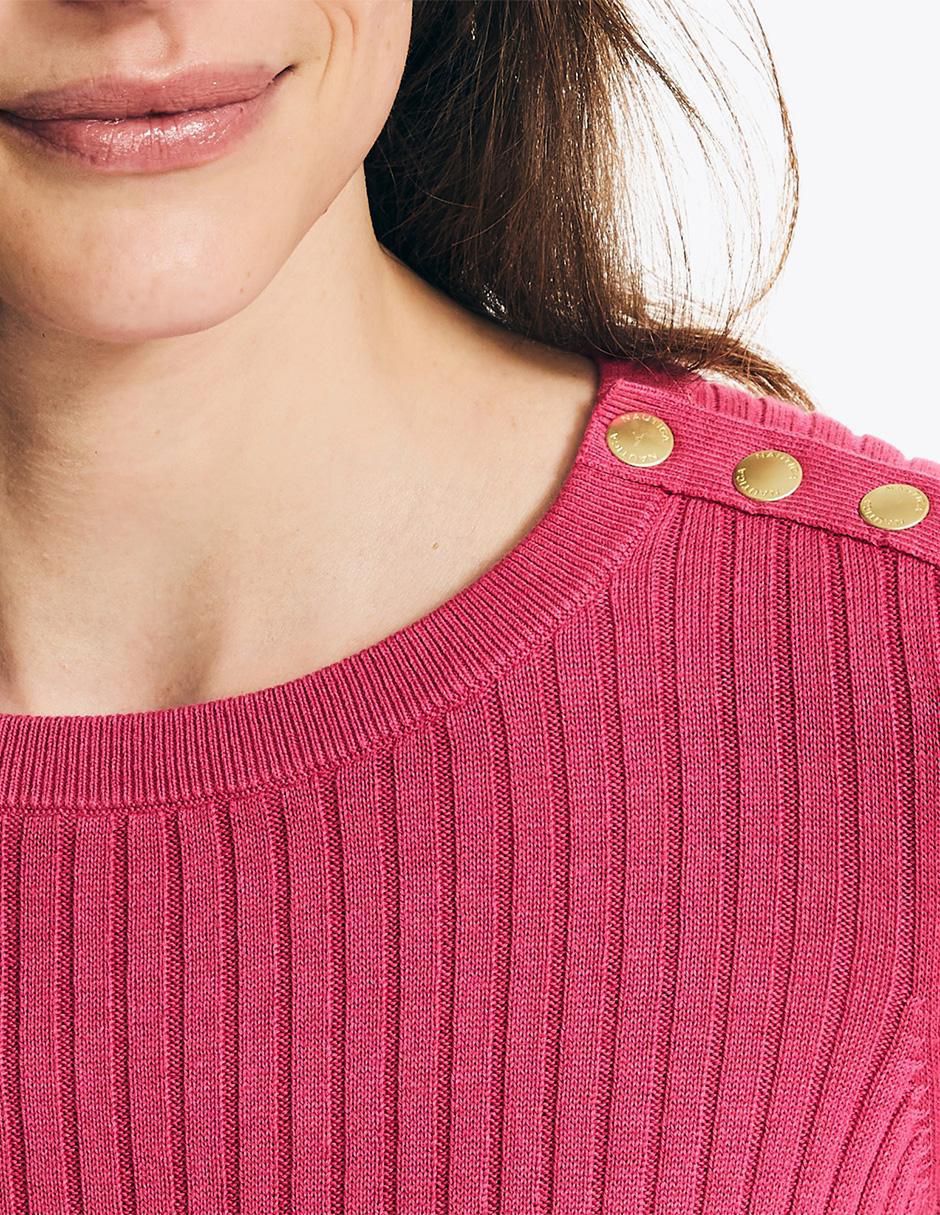 Suéter cuello redondo para mujer