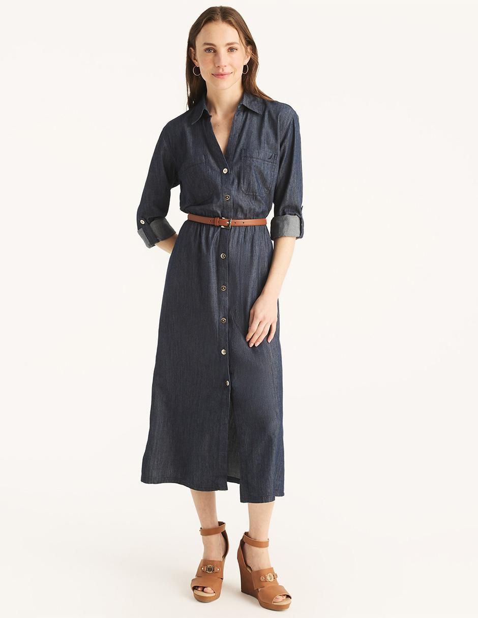 Vestido midi casual para mujer