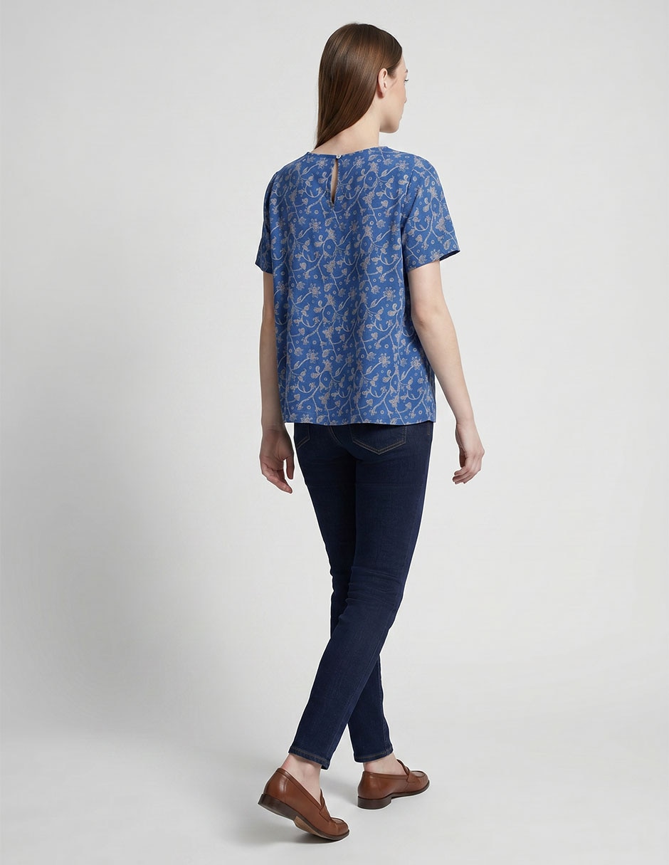 Blusa Indi & Cold manga corta para mujer