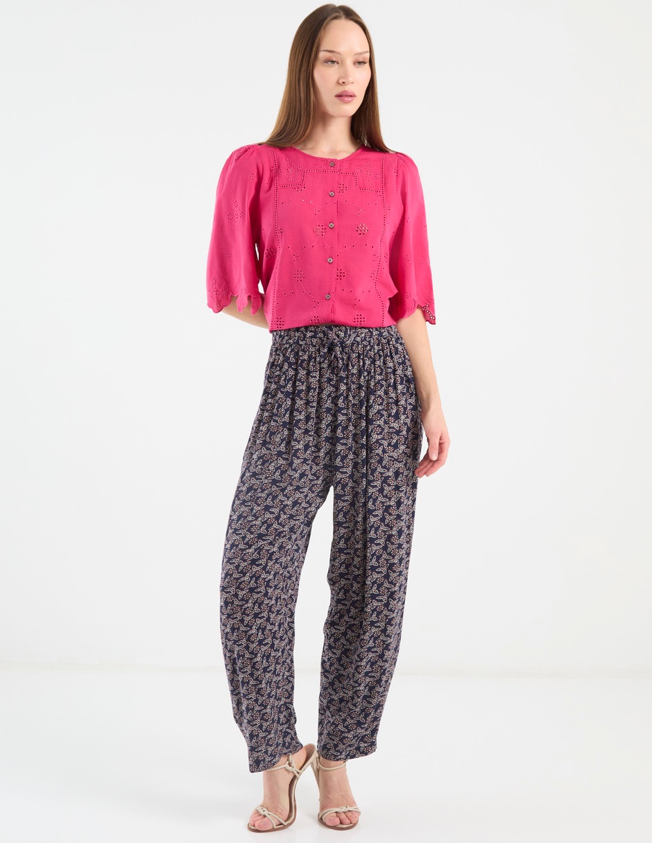 Pantalón easy pant cold amplio para mujer 3