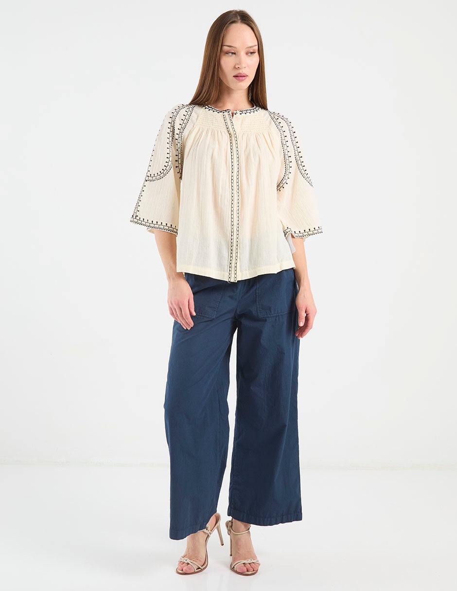 Pantalón flare cold wide leg para mujer 3