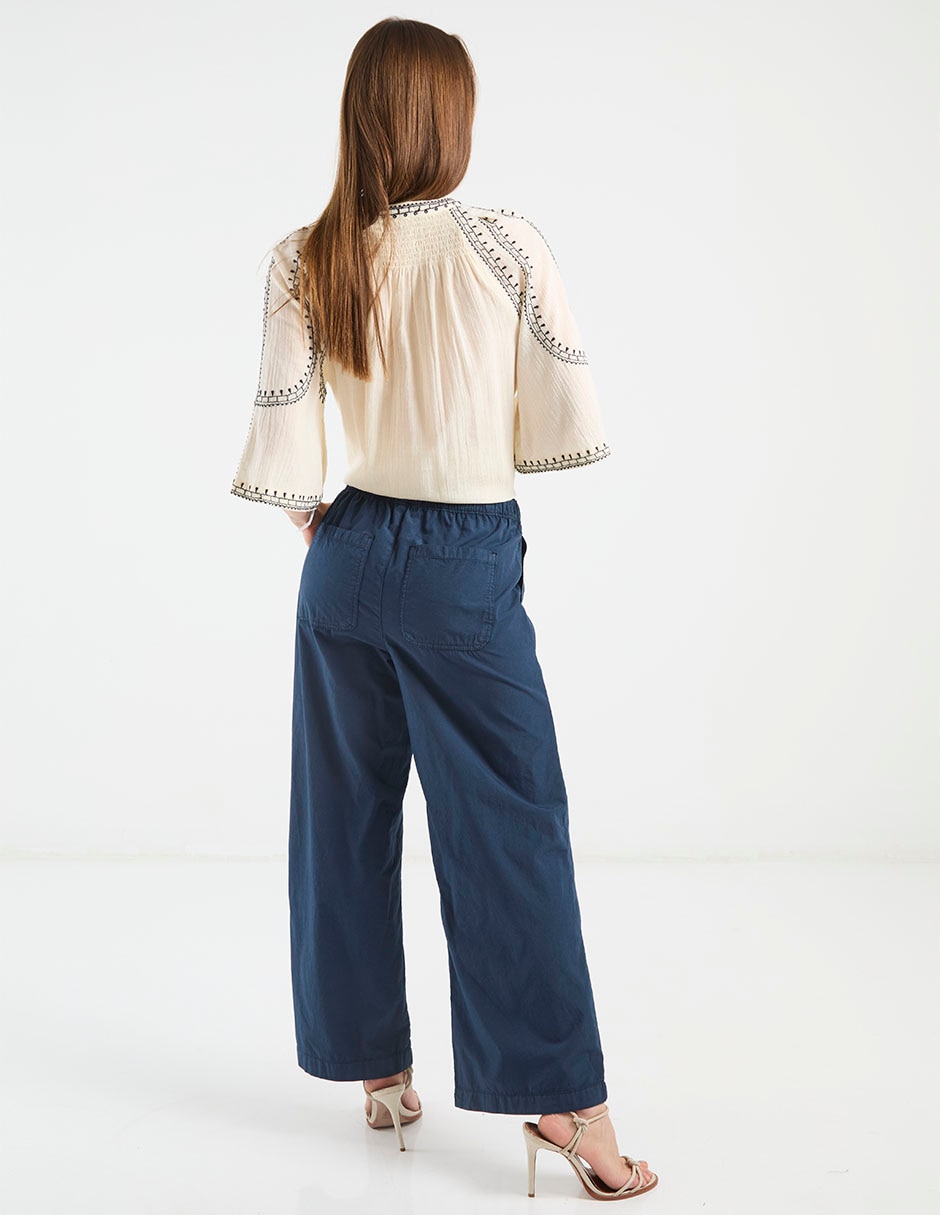 Pantalón flare cold wide leg para mujer 6
