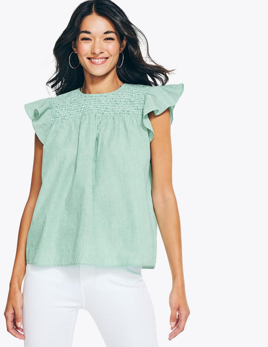 Blusa manga corta para mujer