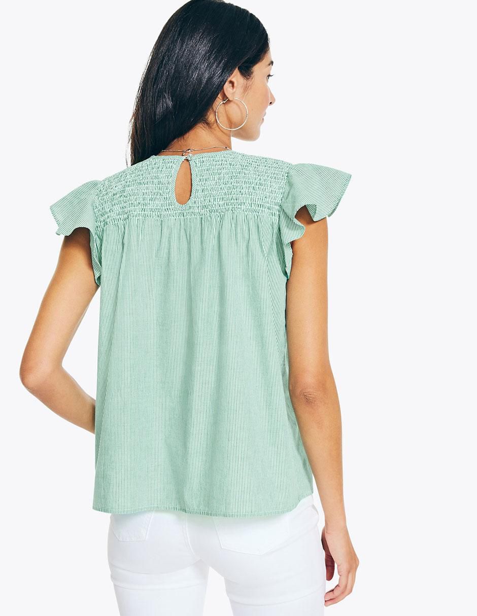 Blusa manga corta para mujer
