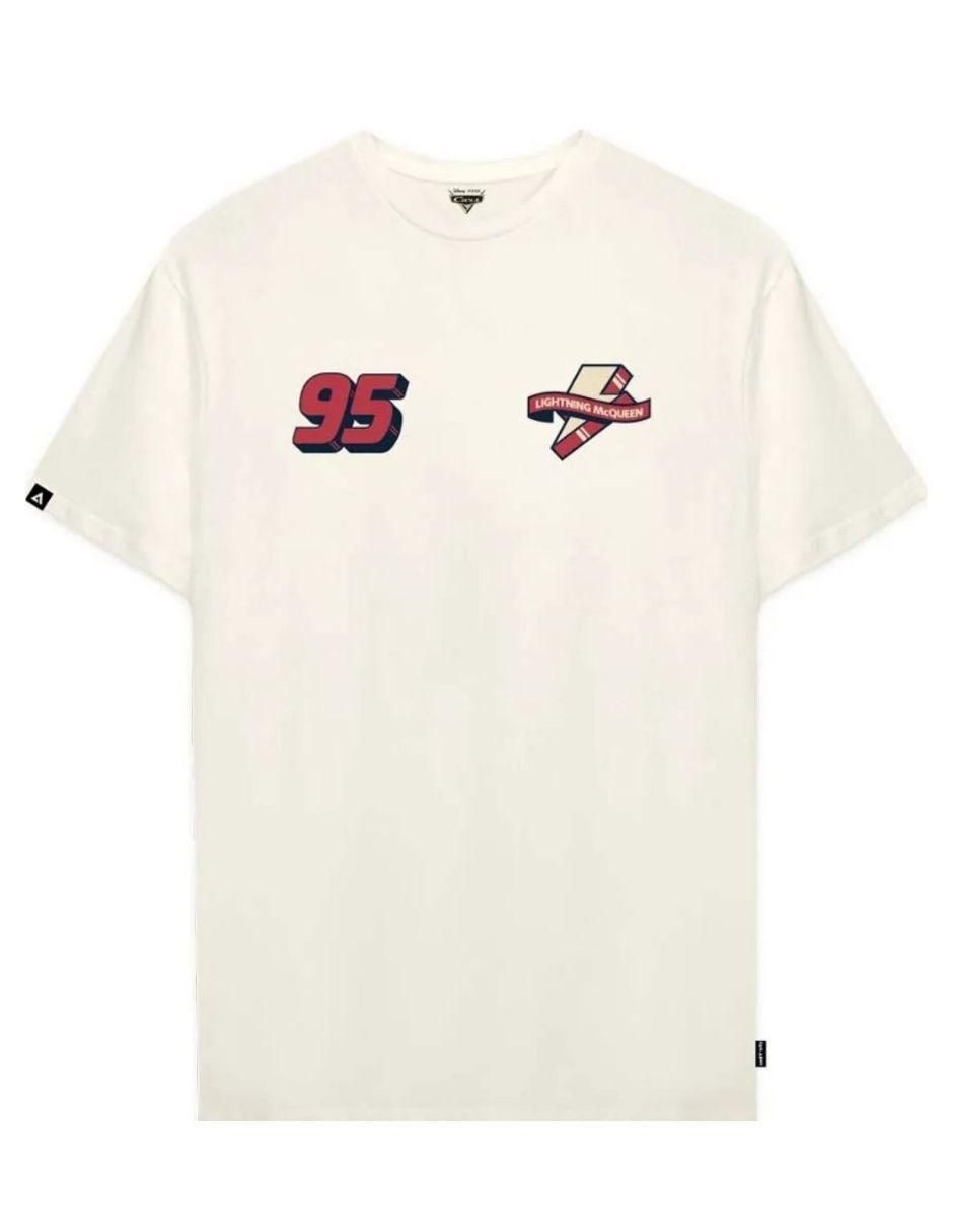 Playera manga corta disney cars cuello redondo para mujer