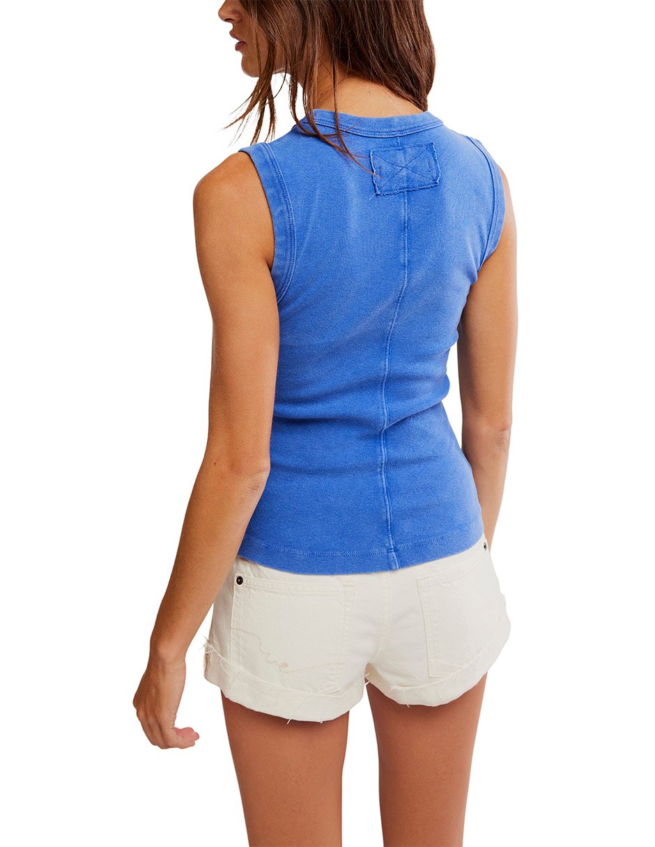 Top Free People cuello redondo