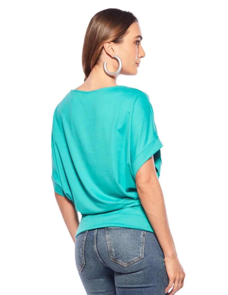 Blusa manga corta para mujer
