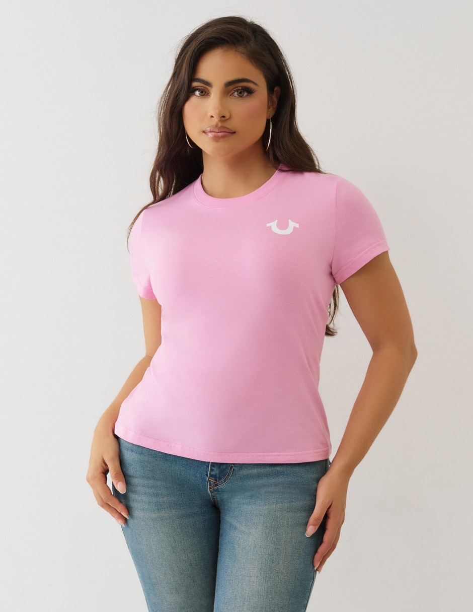 Playera manga corta Sportswear cuello redondo mujer