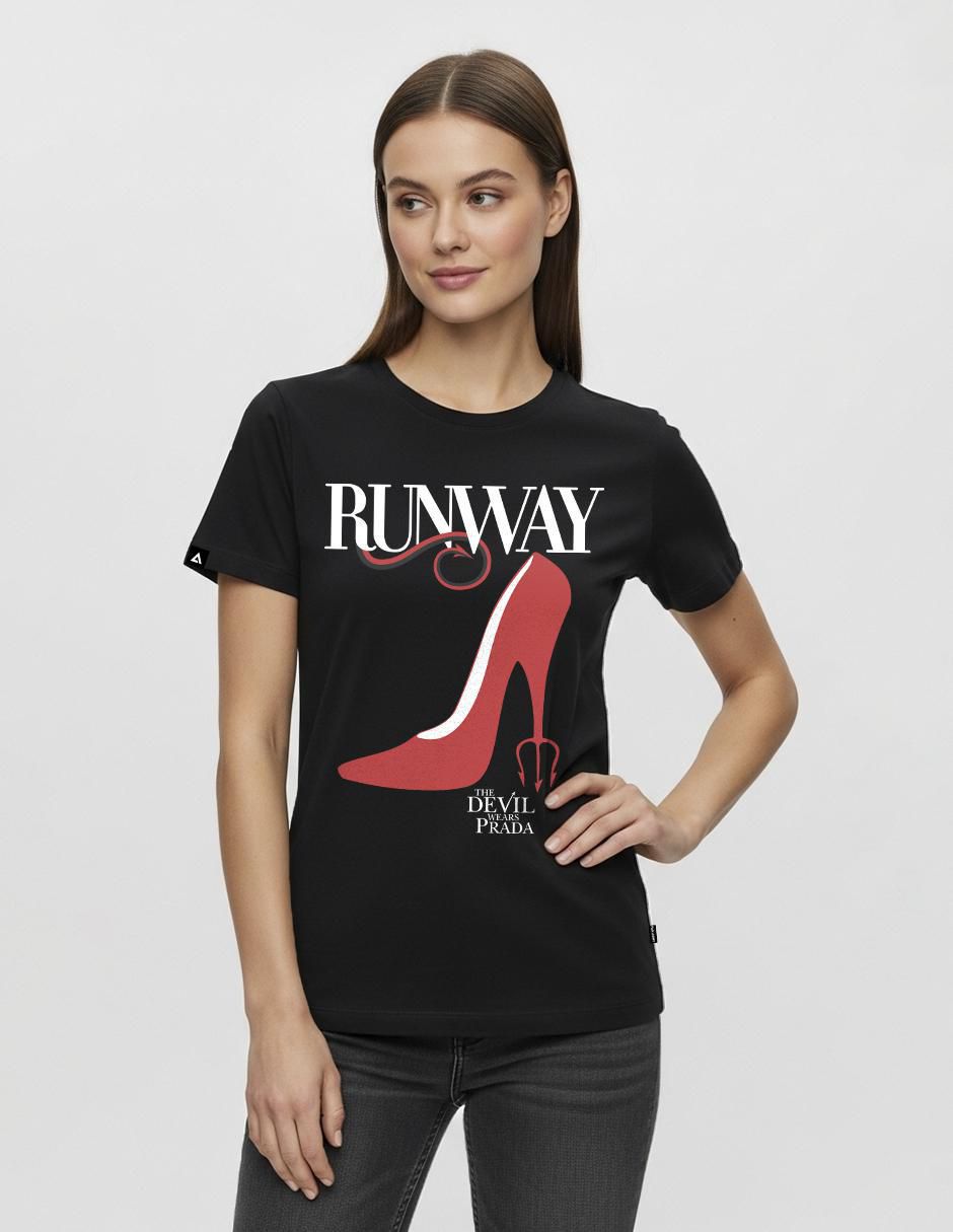 Playera manga corta The Devil Wears Prada 2 cuello redondo para mujer