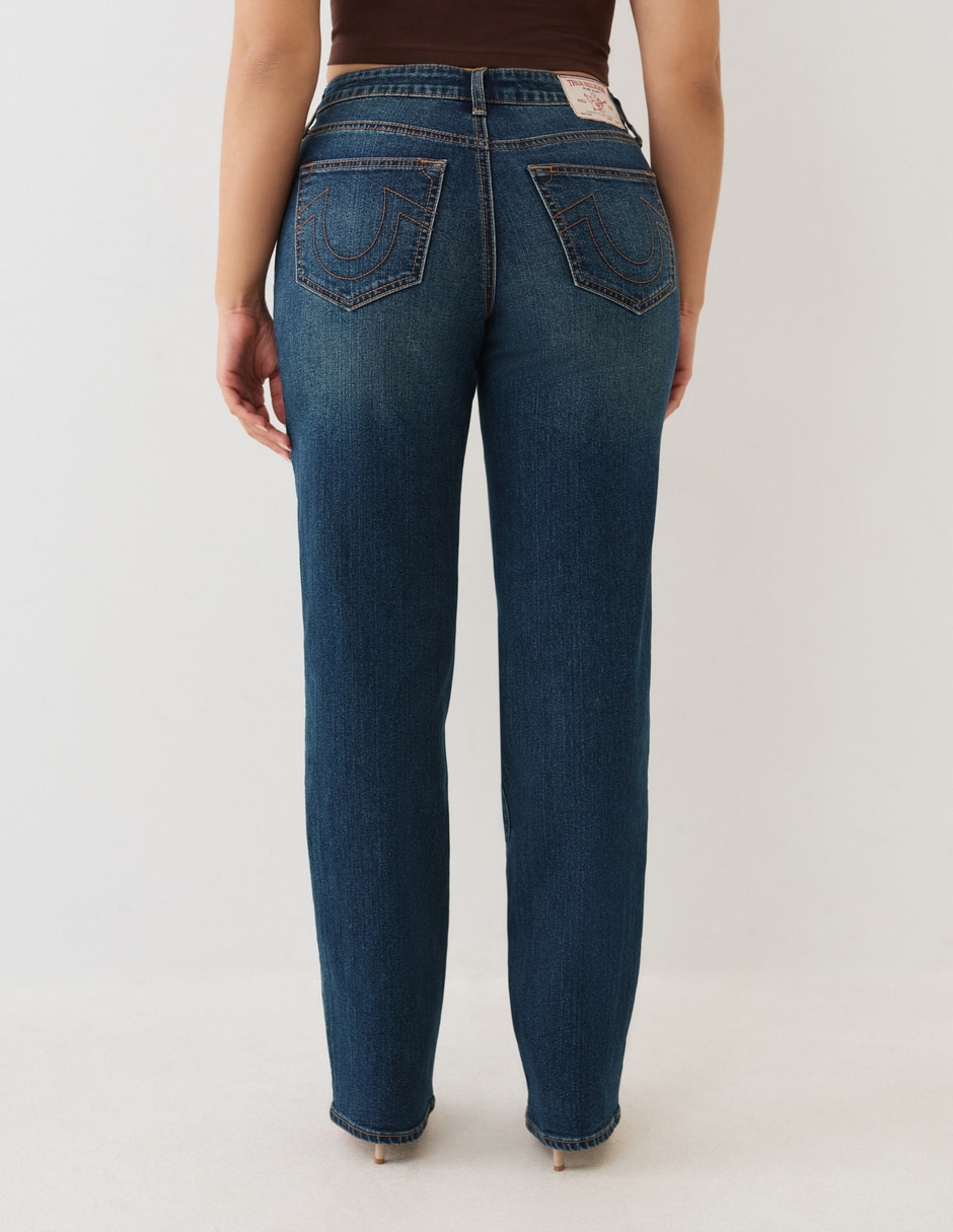Jeans straight cintura para mujer 2