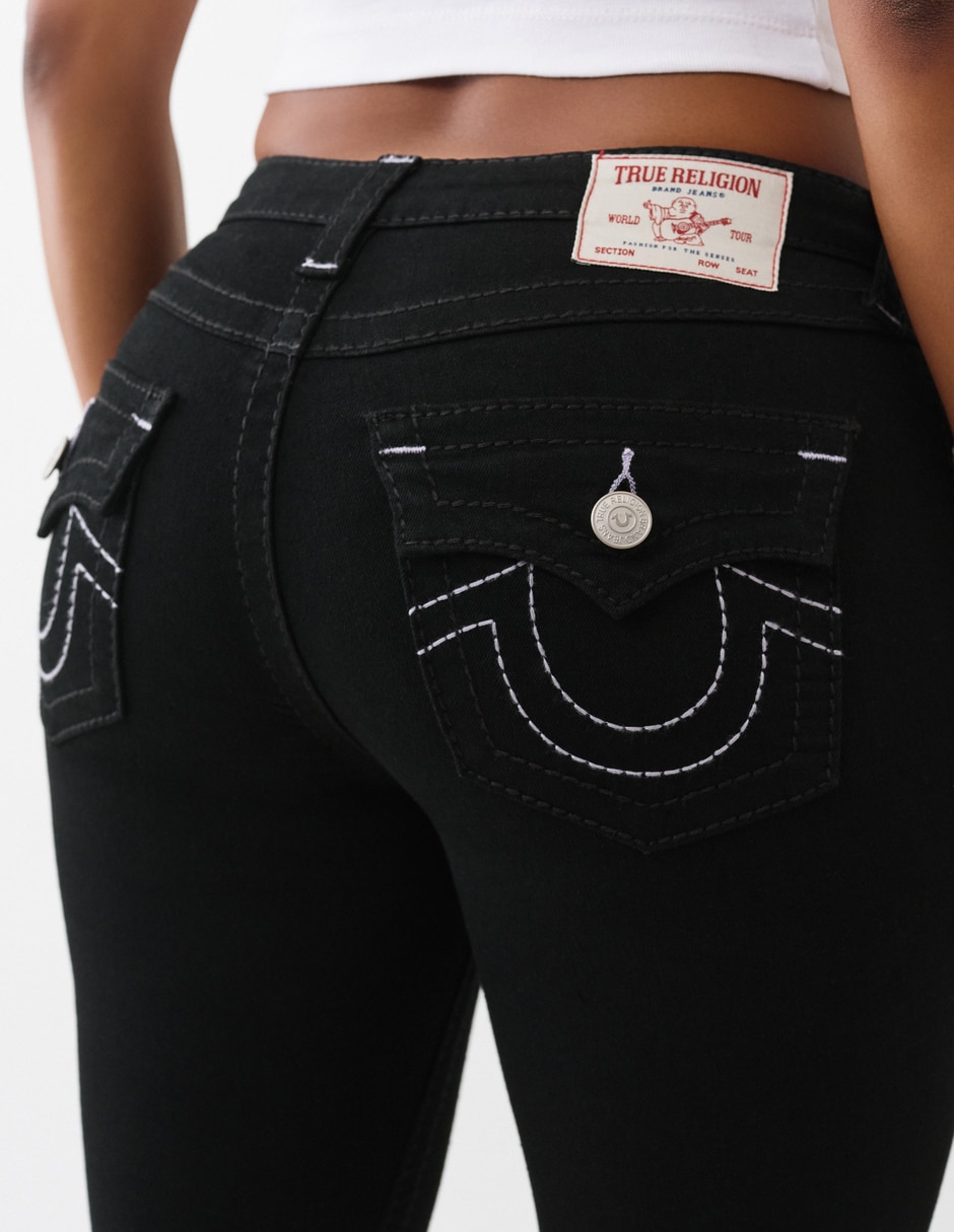 Jeans flare true religión para mujer 4