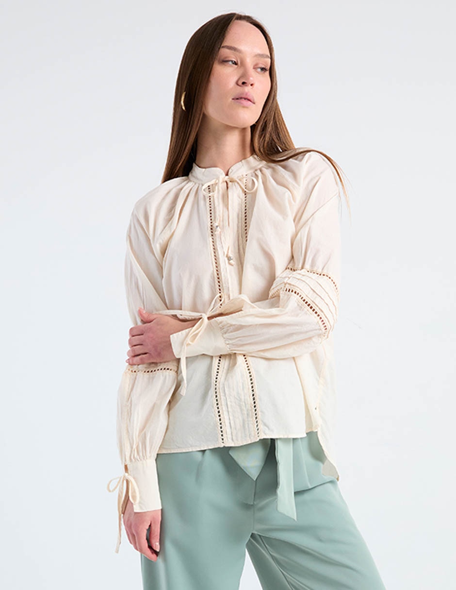 Blusa manga larga para mujer 7