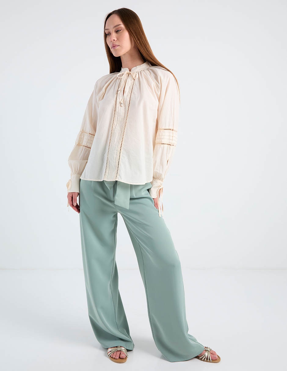Blusa manga larga para mujer 8