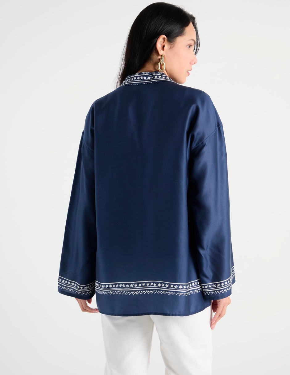 Sobrecamisa manga larga para mujer 2