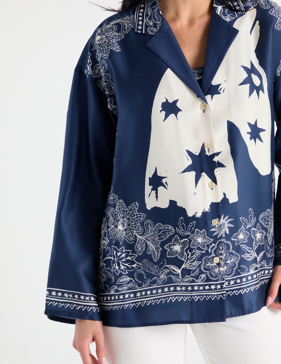 Sobrecamisa manga larga para mujer 4