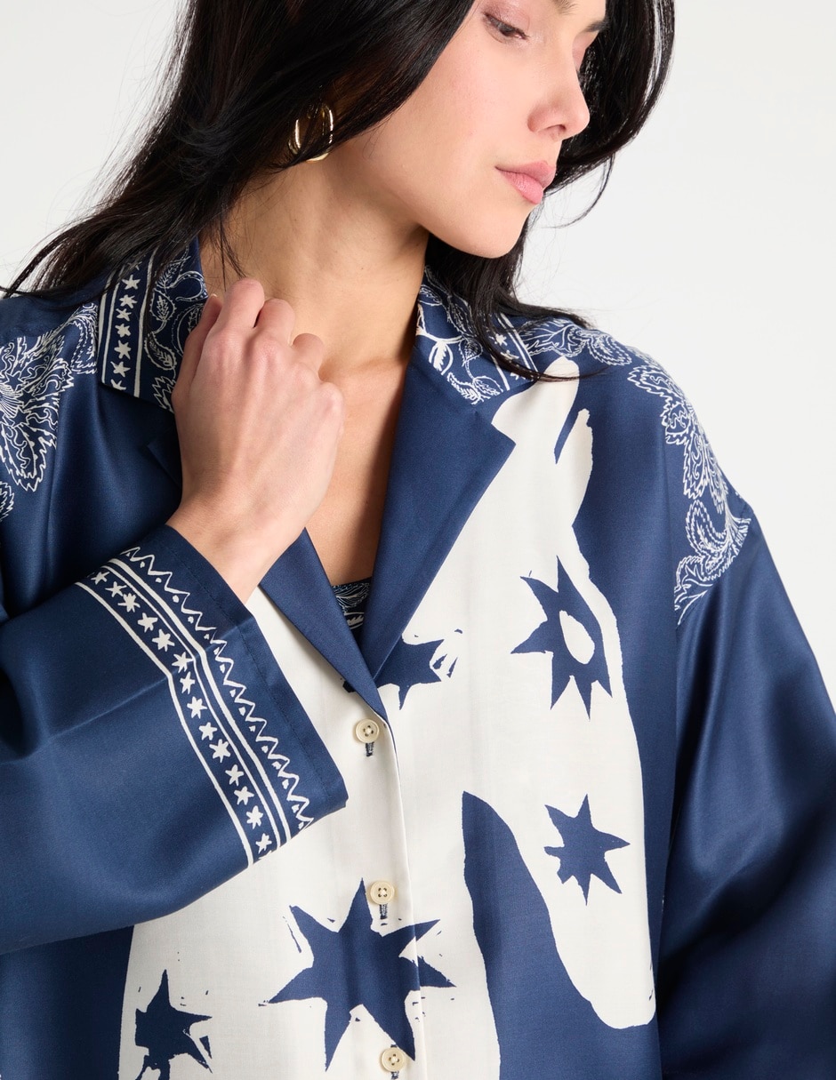 Sobrecamisa manga larga para mujer 5