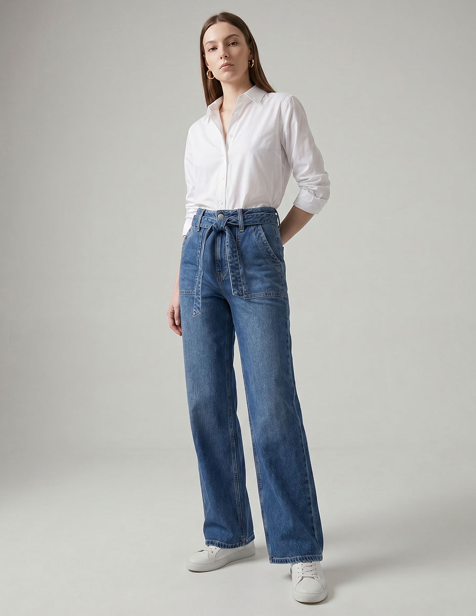 Jeans wide legpara mujer Jeans wide legpara mujer