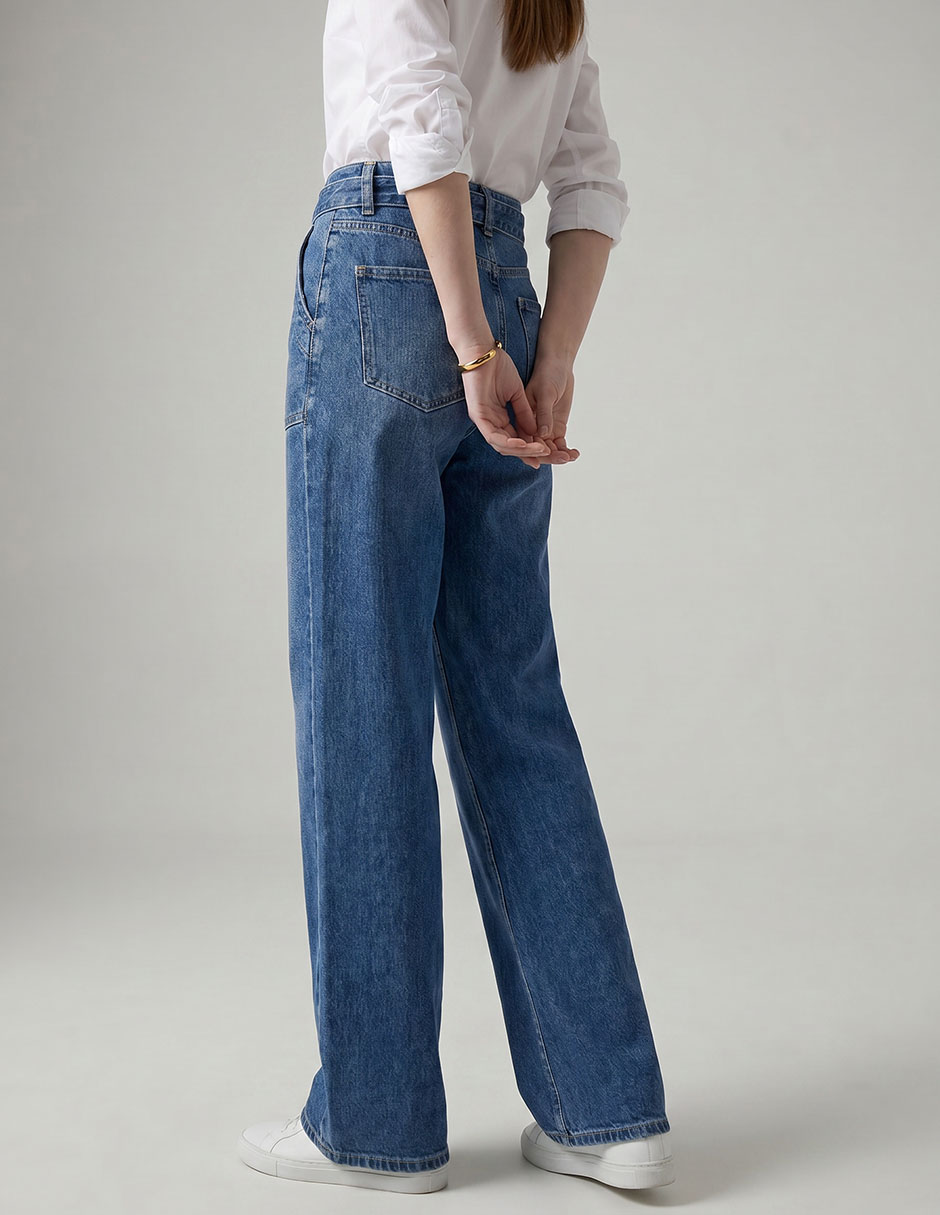 Jeans wide legpara mujer 3
