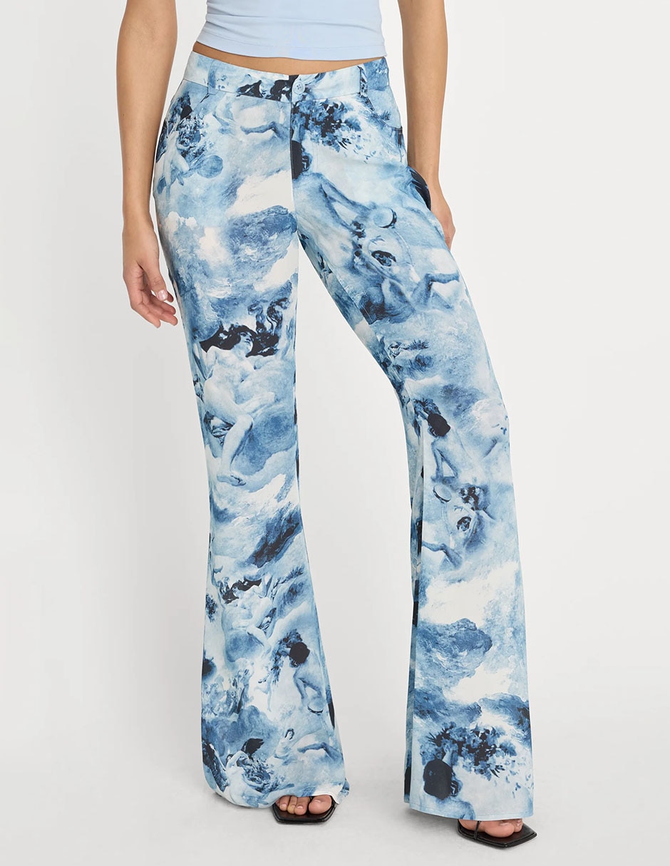 Pantalón acampanado para mujer