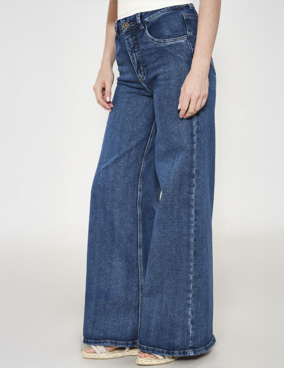Jeans wide leg marea para mujer