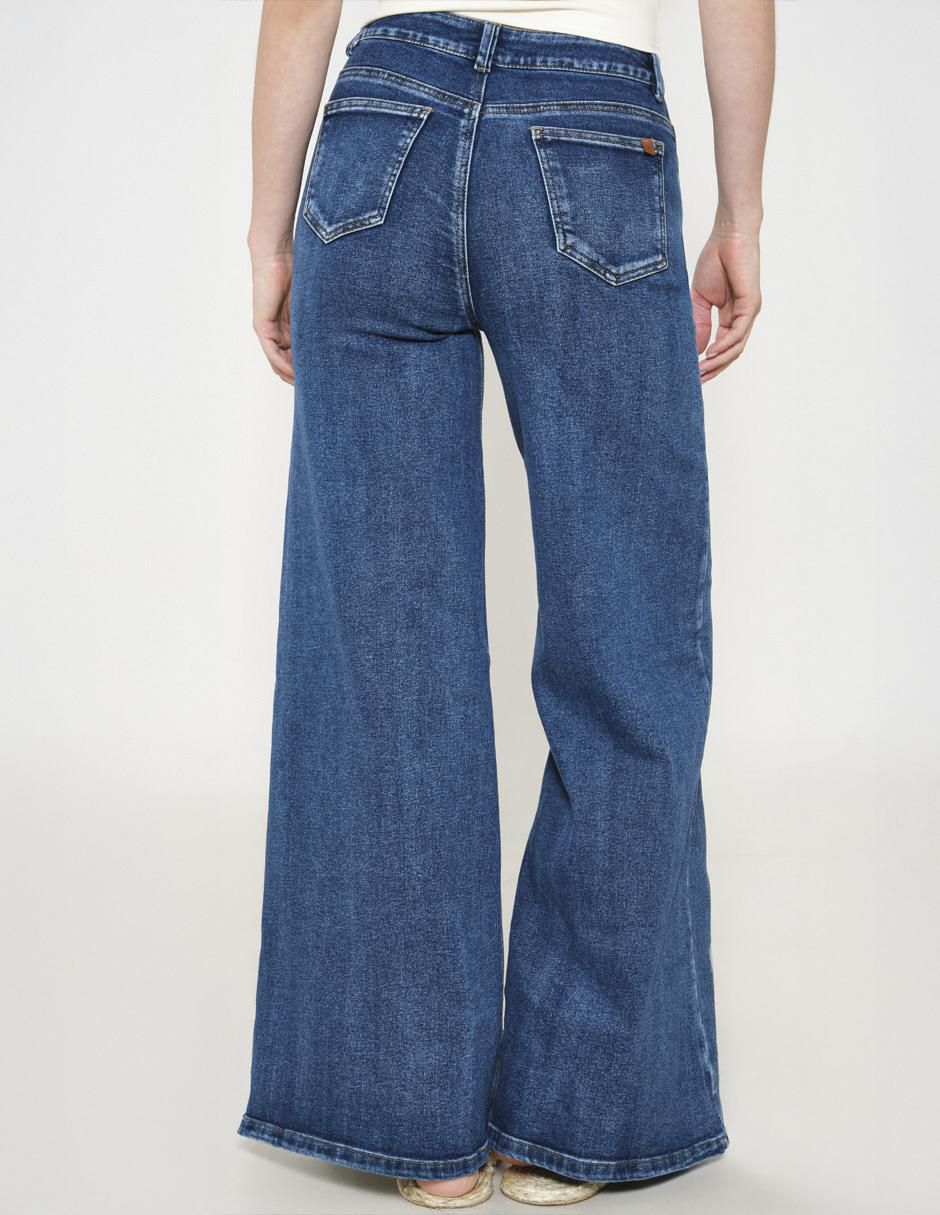 Jeans wide leg marea para mujer