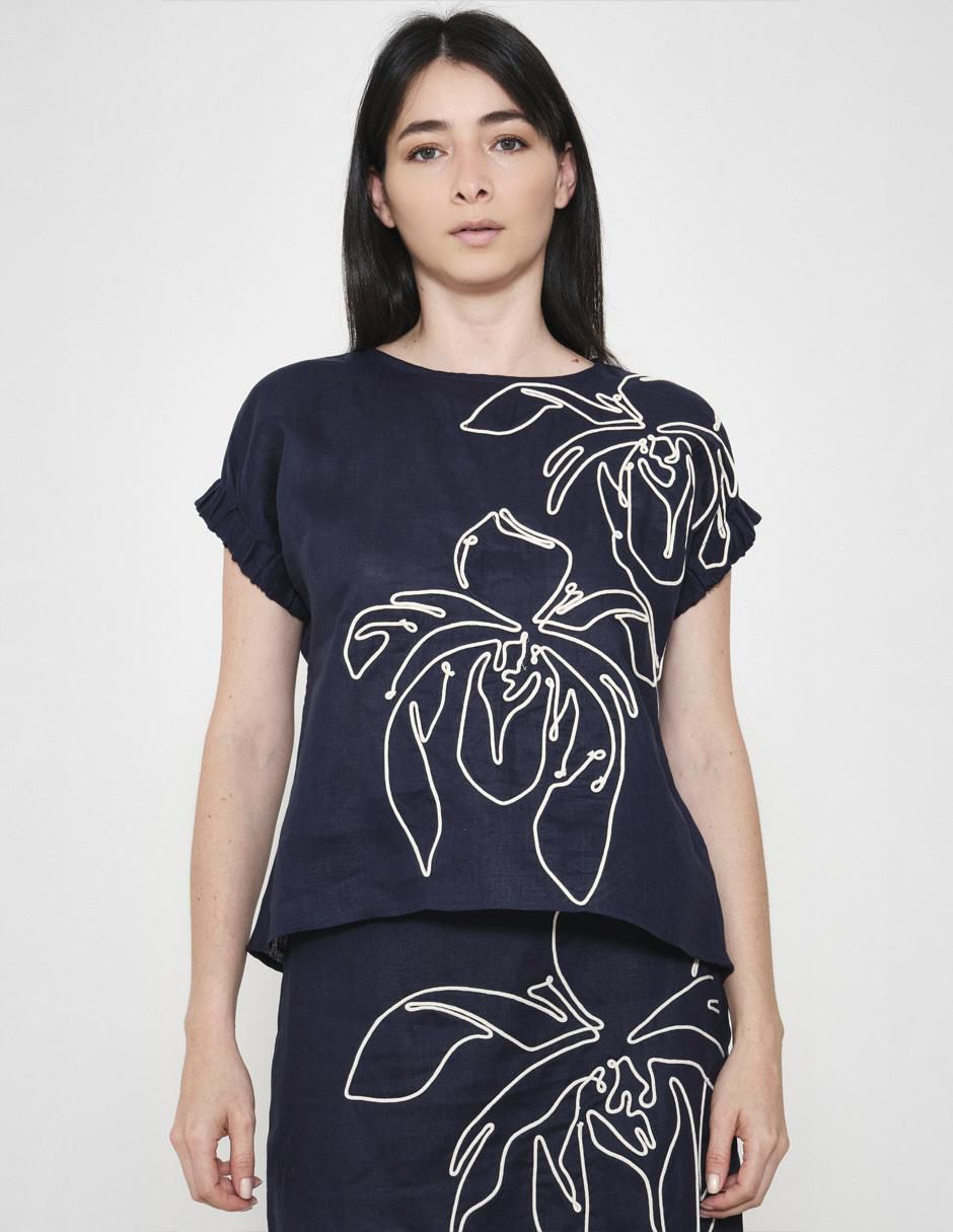Blusa Padova manga corta para mujer