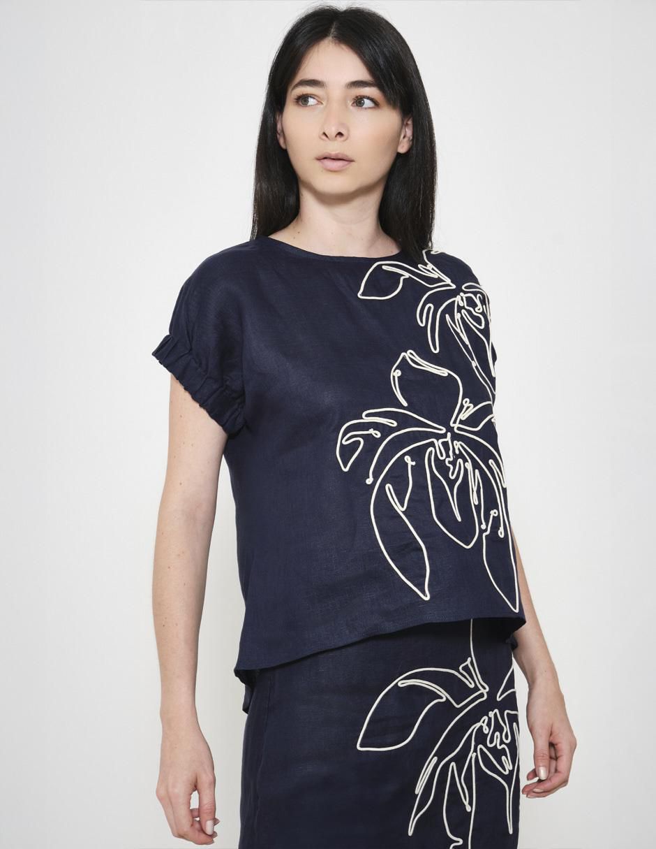 Blusa Padova manga corta para mujer
