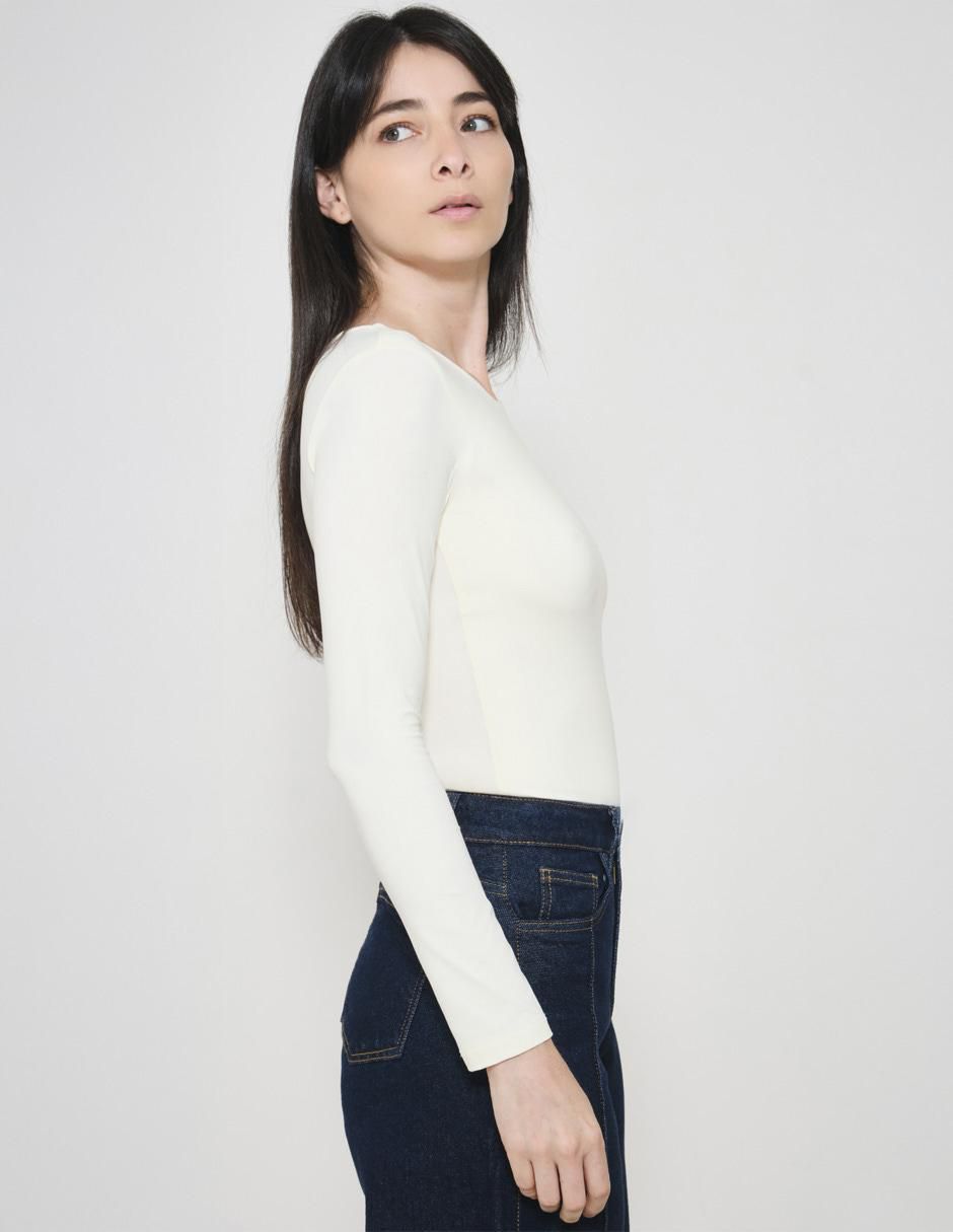 Blusa manga larga para mujer