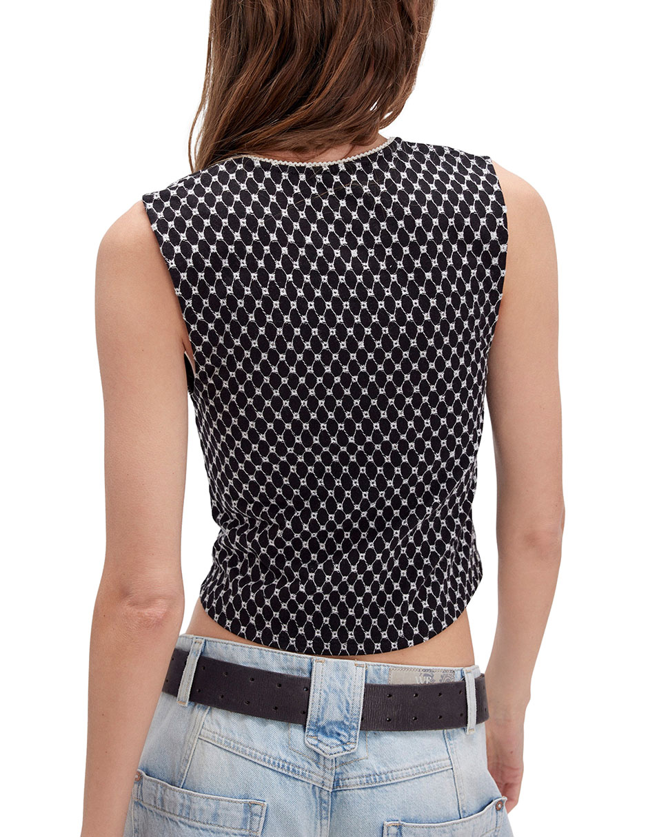 Top cuello regular tirante ancho 2