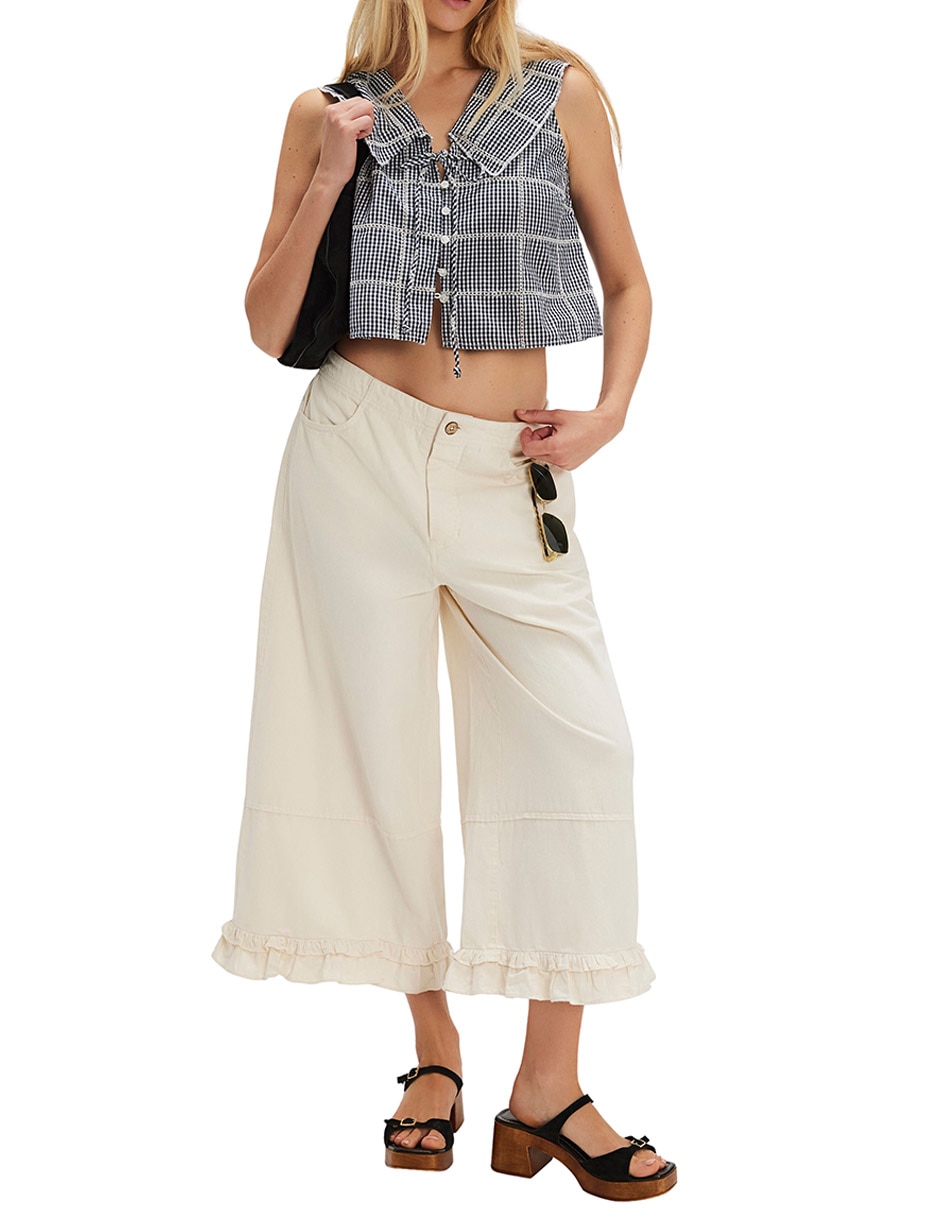 Top Free People cuello peter pan