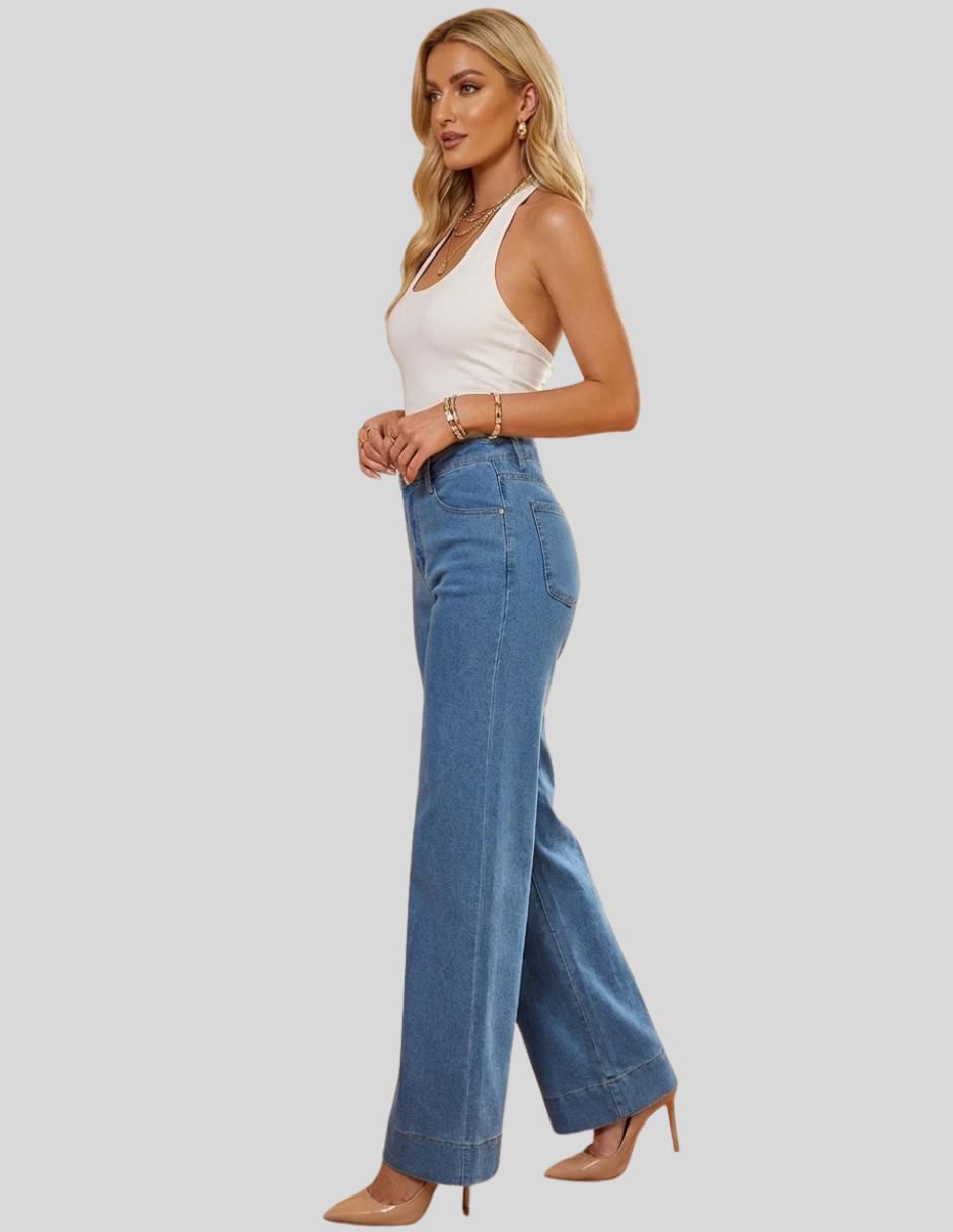 Jeans wide leg para mujer