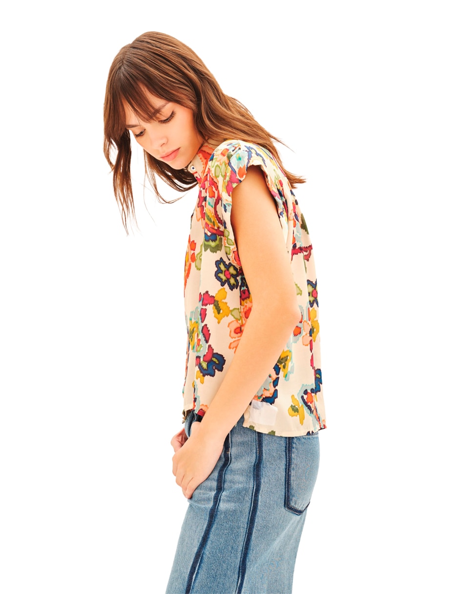 Blusa manga corta para mujer 5