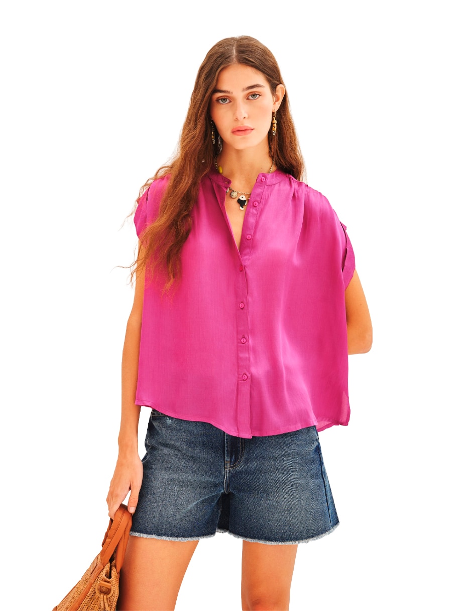 Blusa manga corta para mujer Blusa manga corta para mujer