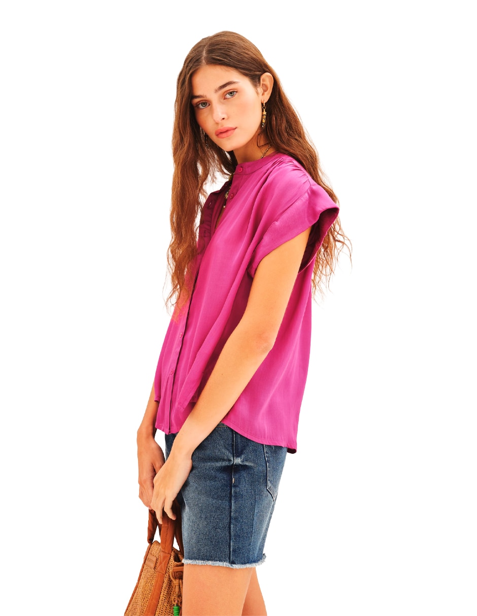 Blusa manga corta para mujer 2