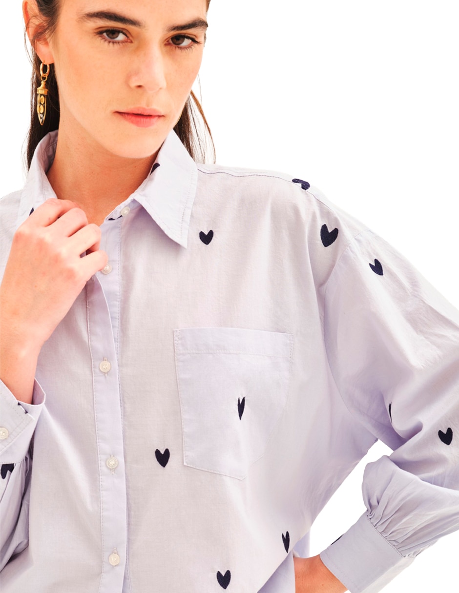 Blusa manga larga para mujer 7