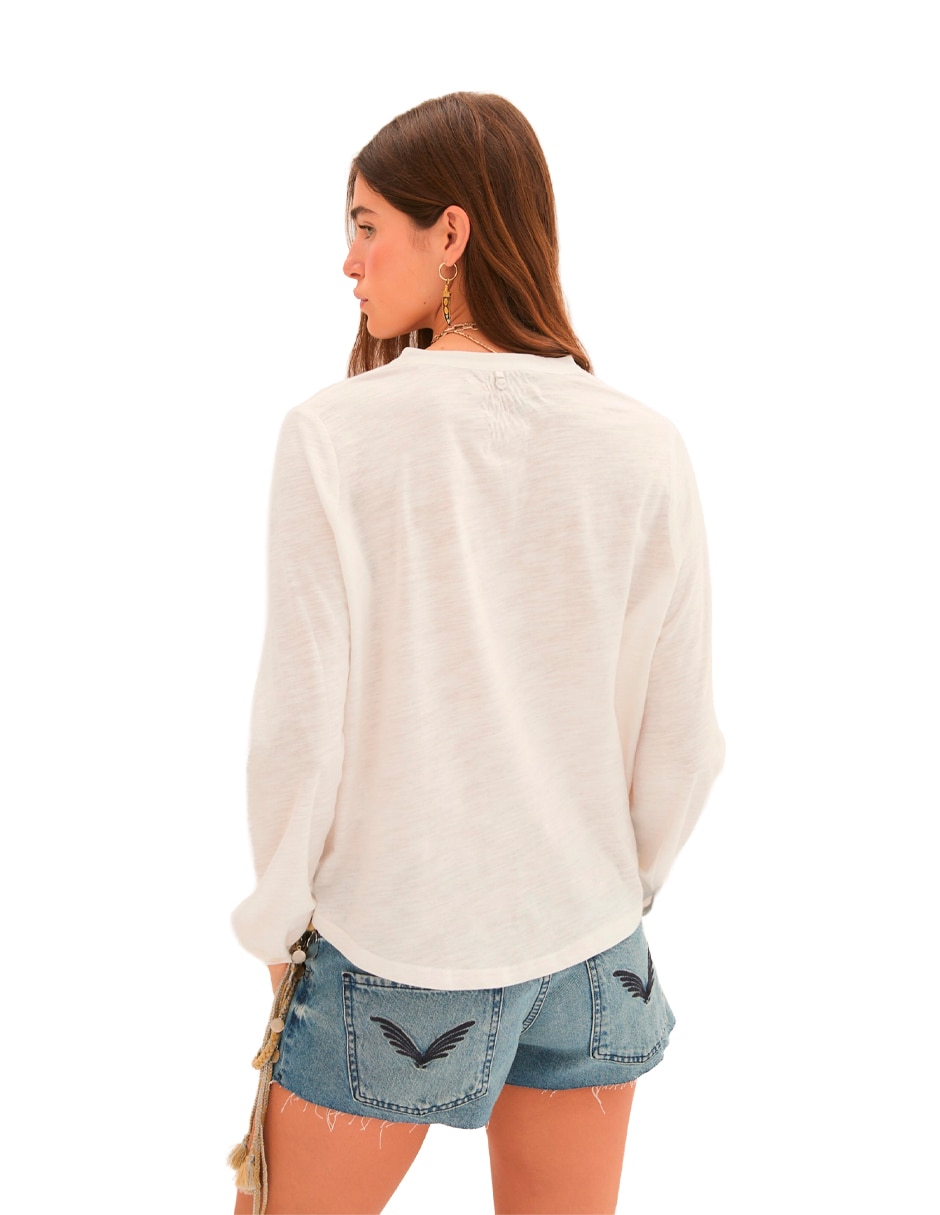 Blusa manga larga para mujer 6
