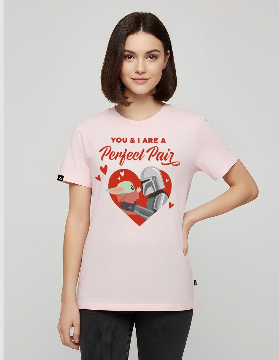 Playera manga corta star wars cuello redondo para mujer