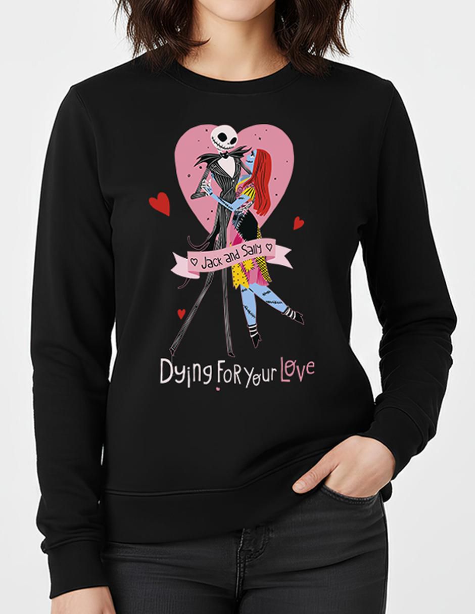 Sudadera disney el extraño mundo de jack para mujer