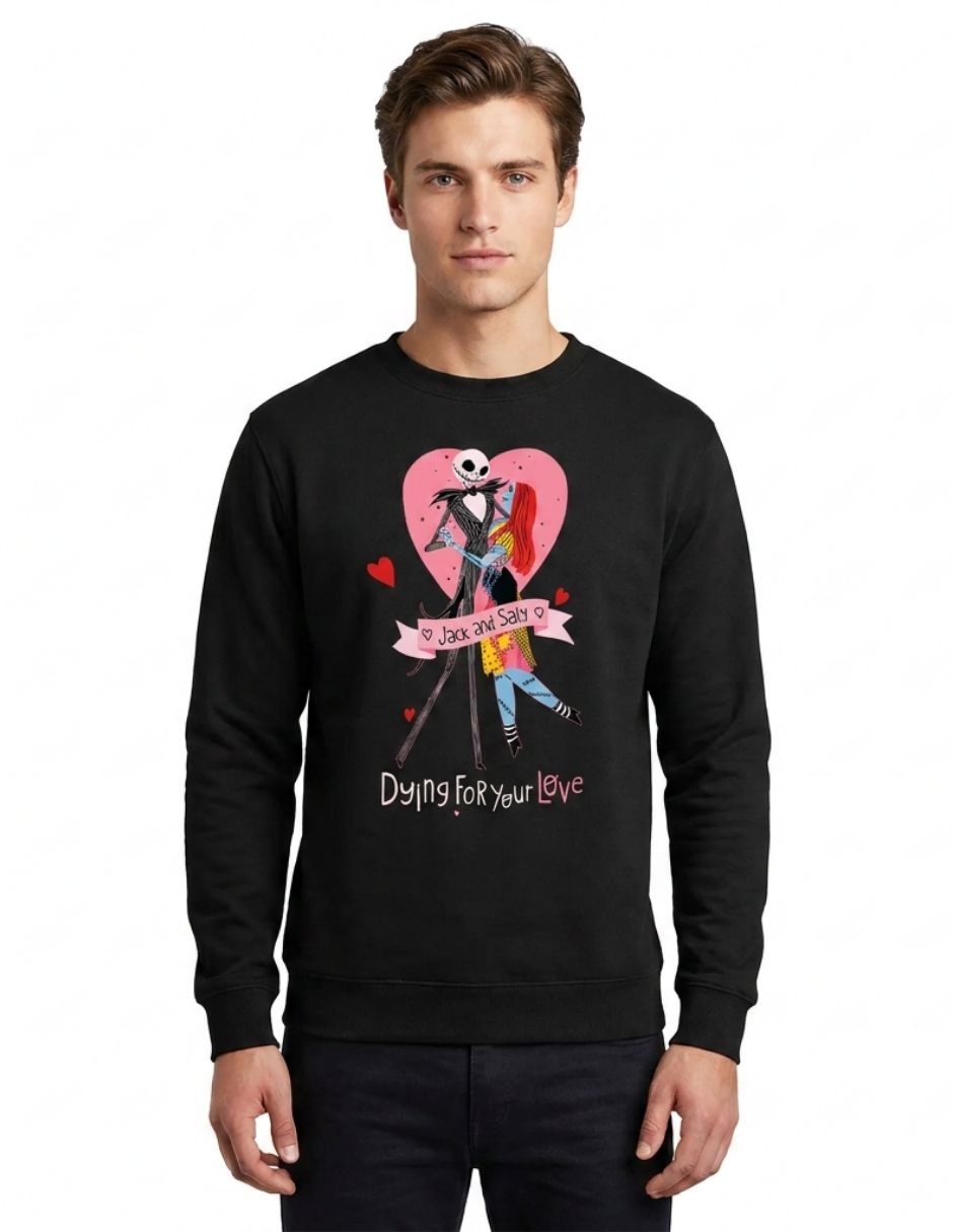Sudadera disney el extraño mundo de jack para mujer