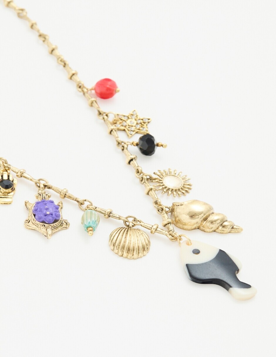 Collar con dije de peces Collar con dije de peces