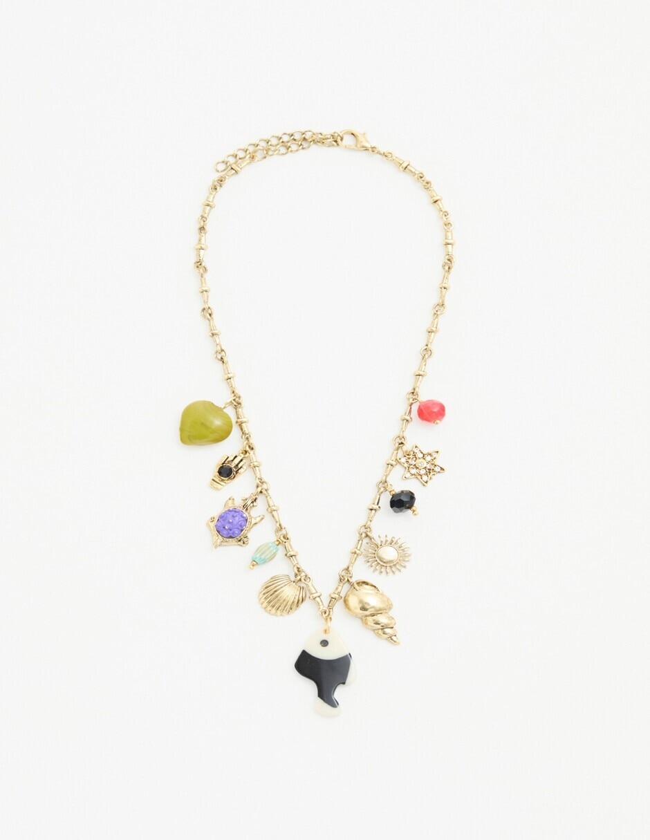 Collar con dije peces 2